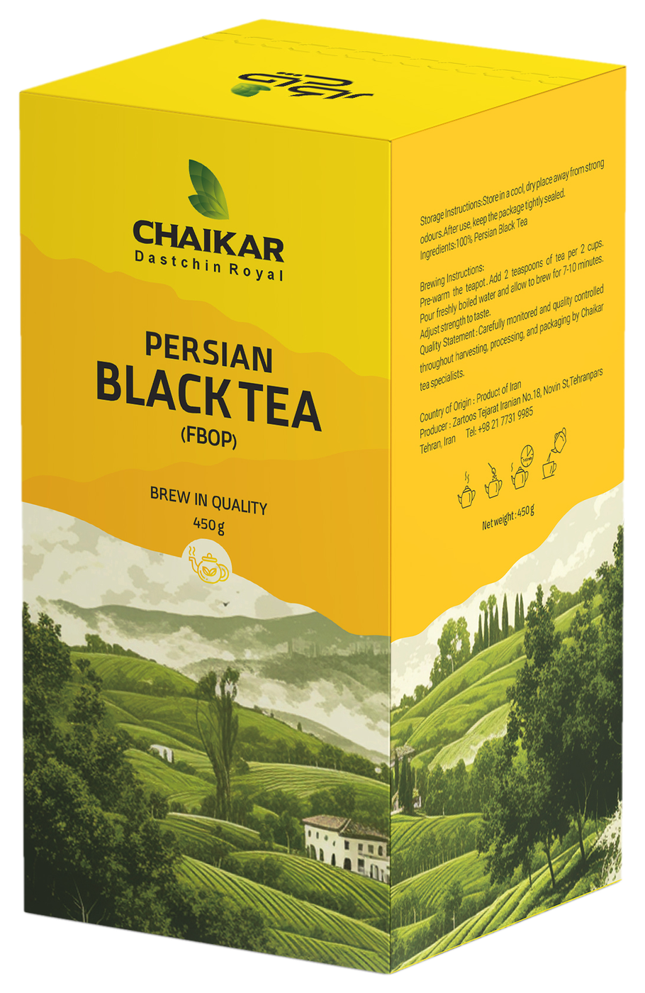 CHAIKAR Persian Black Tea FBOP package