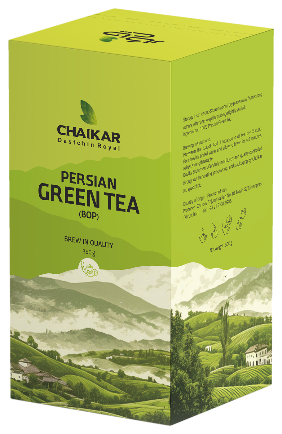 CHAIKAR Persian Green Tea BOP package